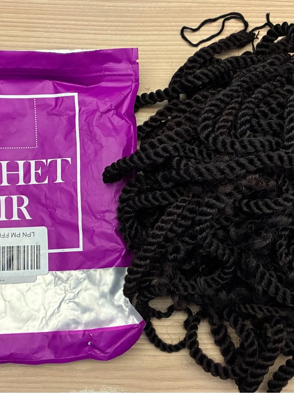 10” Yanky Twist Braids Synthetic Crochet Hair Extensions - Black Twist Braids